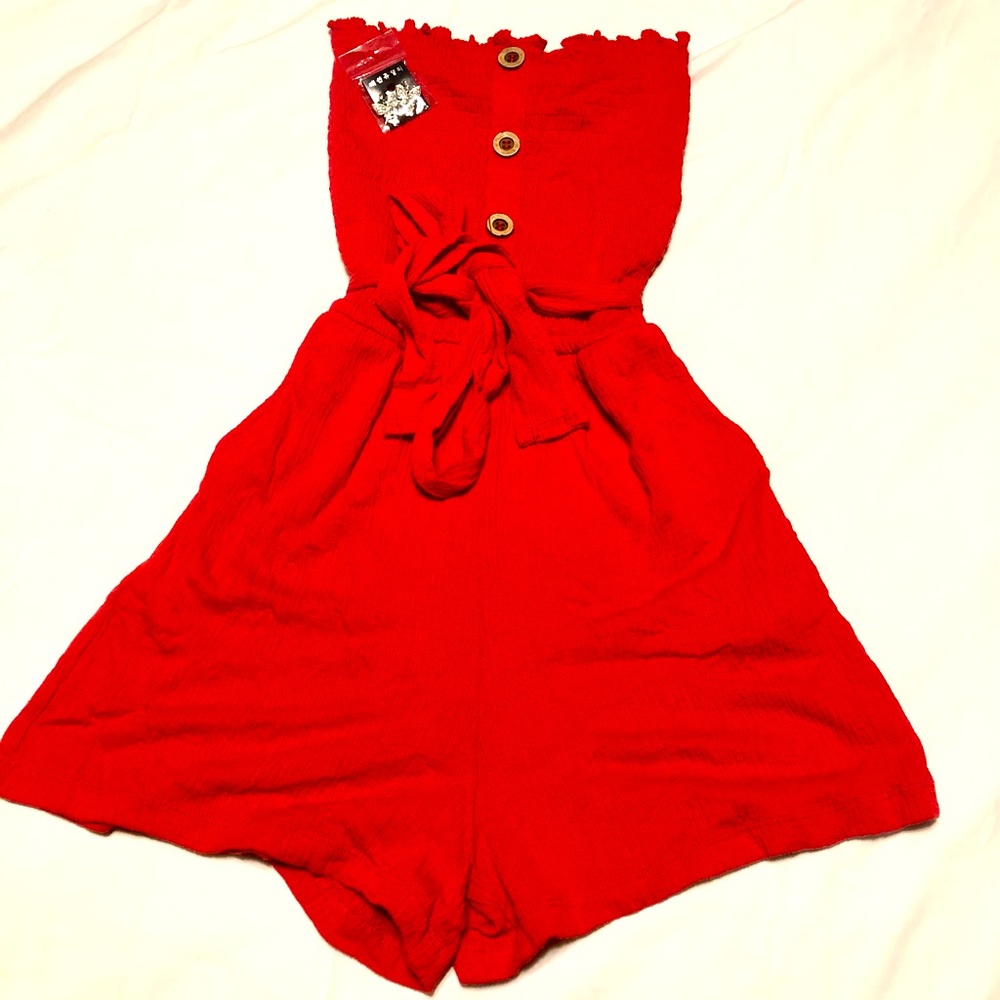 Romper red